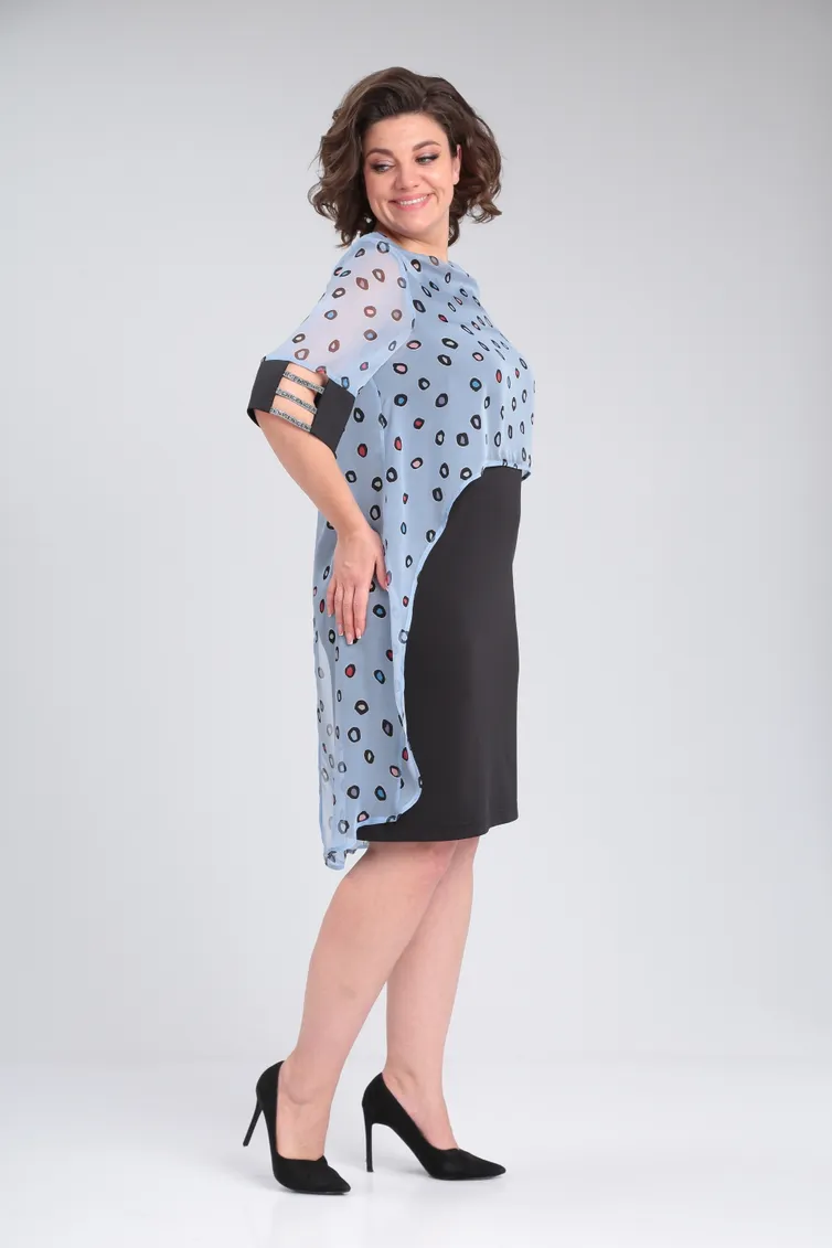 Sukienka Michel Chic #2136 chern, gol