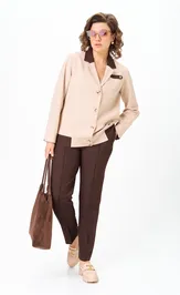 Garnitur Vilena-fashion 1144 bezh+shokolad