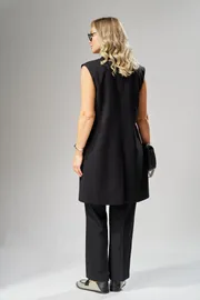Waistcoat Ava fashion #M-242 chernyj