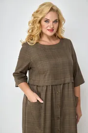 Платье Michel Chic арт. 2062/1 коричн клетка