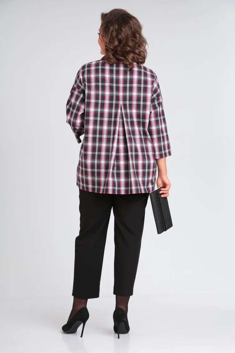 Блуза Michel Chic арт. 751/1 клетка