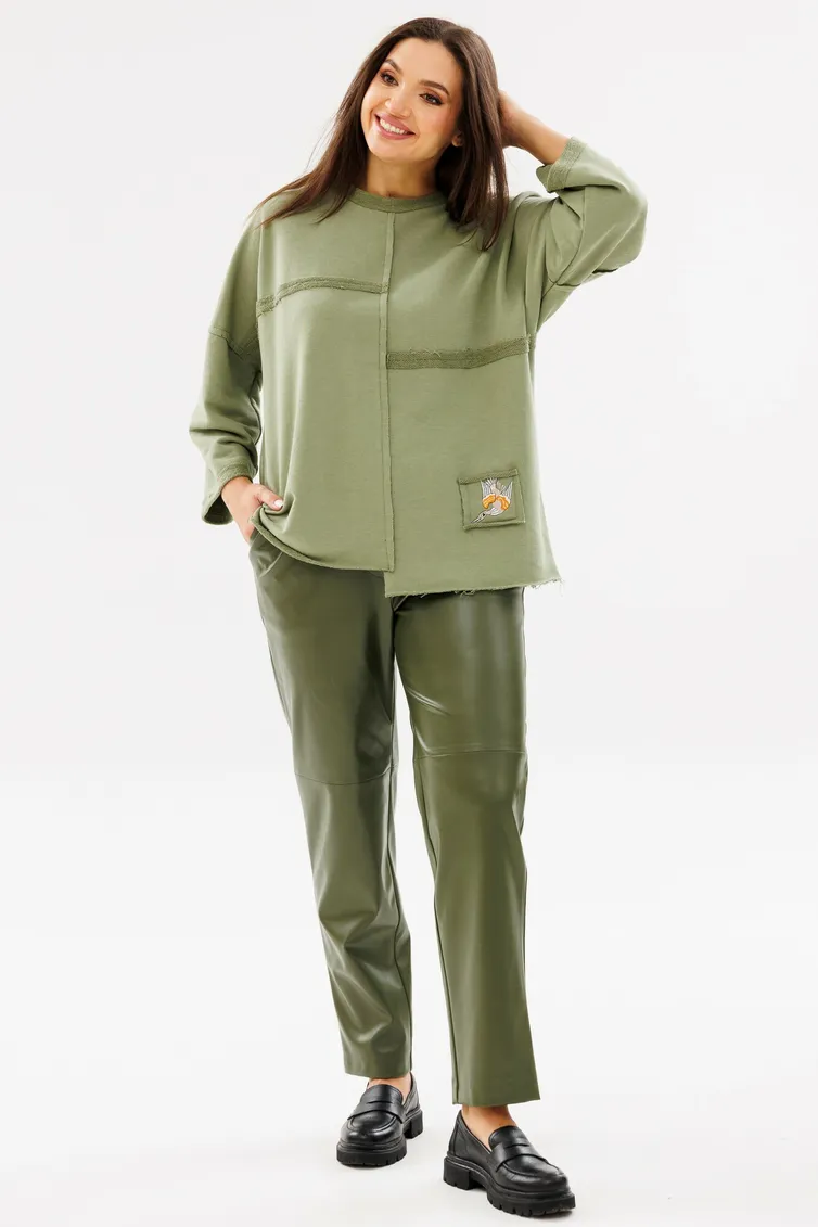 Sweatshirt Ma Cherie #1109 xaki