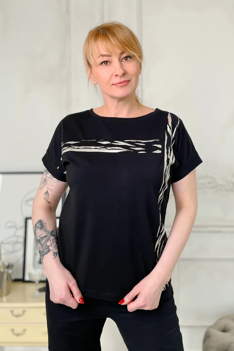 Koszulka Rumoda #2196 chernyj
