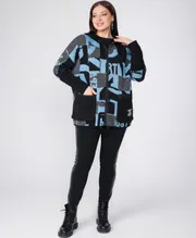Sweter BONADI #1807 goluboj