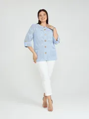 Sweter BONADI #2187 goluboj