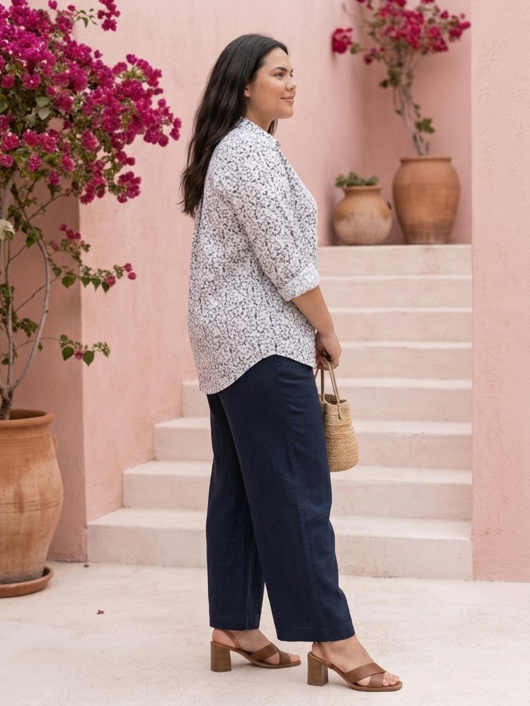 Bluzka Lissana #5037 cherno-belyj