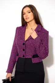 Set Anastasia #1052.2 madzhenta/t. Grafit kletka