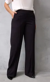 Брюки BegiModa 6079 чёрный баклажан