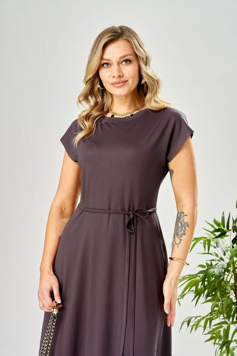 Платье Ava fashion арт. М-199 баклажановый