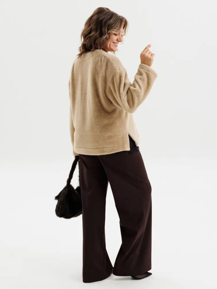 Cardigan Anelli Laurel #1661 bezhevyj pushistik