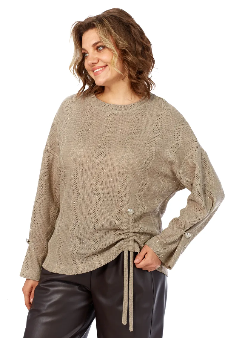 Zestaw Olga Style #S1056 zig-zag korichnevyj