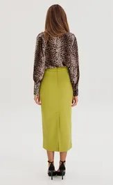 Spódnica the name 2411 olivkovaya