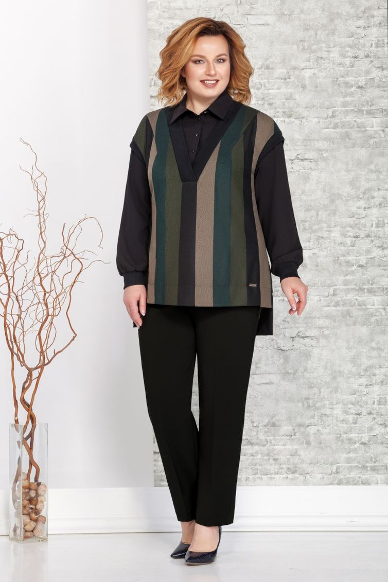 Suit Ivelta plus #2866 xaki chern