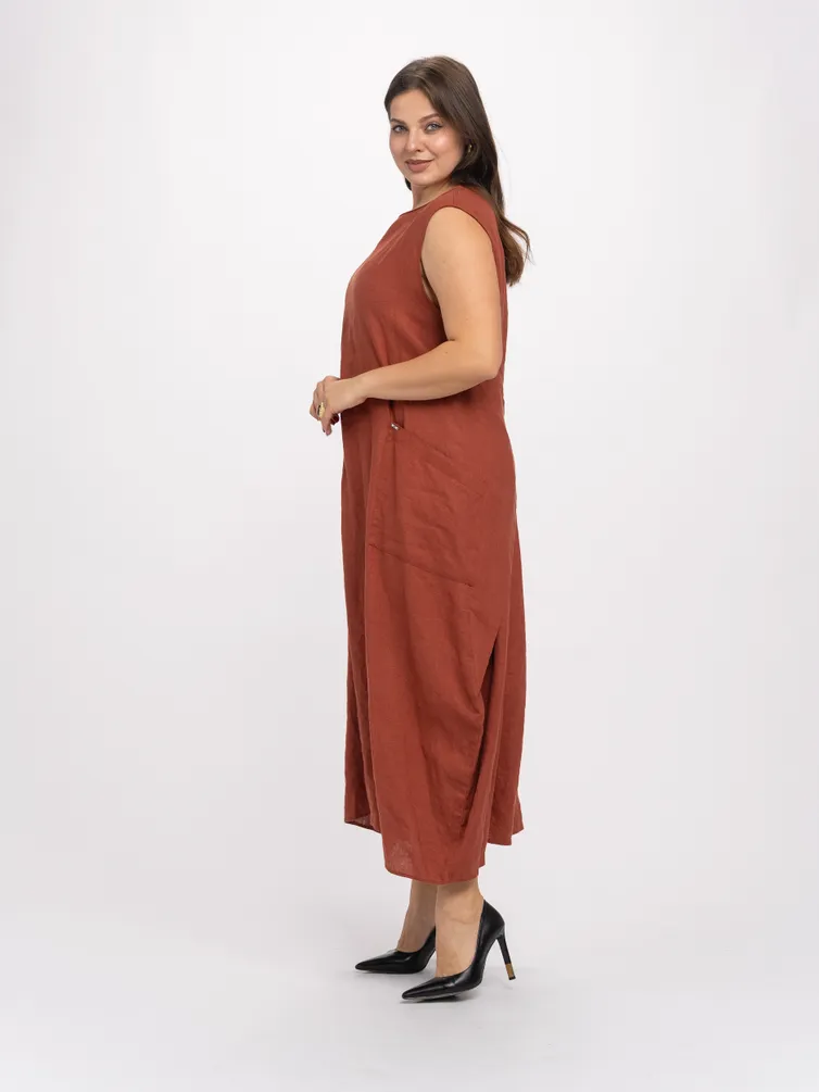 Платье FASHION CENTRE арт. Л-4258/Терракот