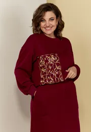 Garnitur Ava fashion #M-039.01 bordovyj