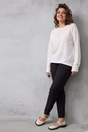 Брюки BegiModa арт. 6078 чёрный баклажан