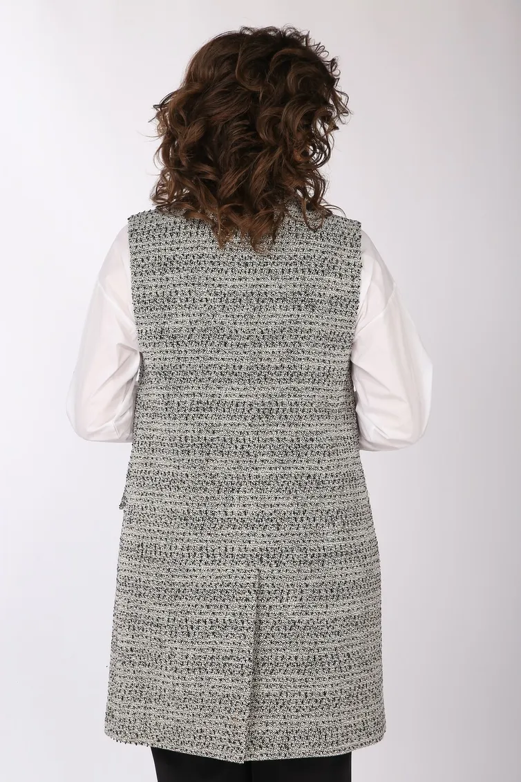 Garnitur Vilena-fashion #744V seryj+chernyj