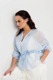 Блуза MiSlana арт. 1300 голубой