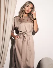 Sukienka Verita moda #N-2392 mokko
