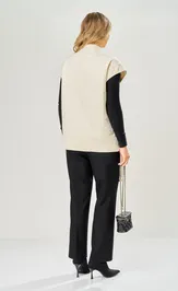 Waistcoat Ava fashion M-228 molochnyj