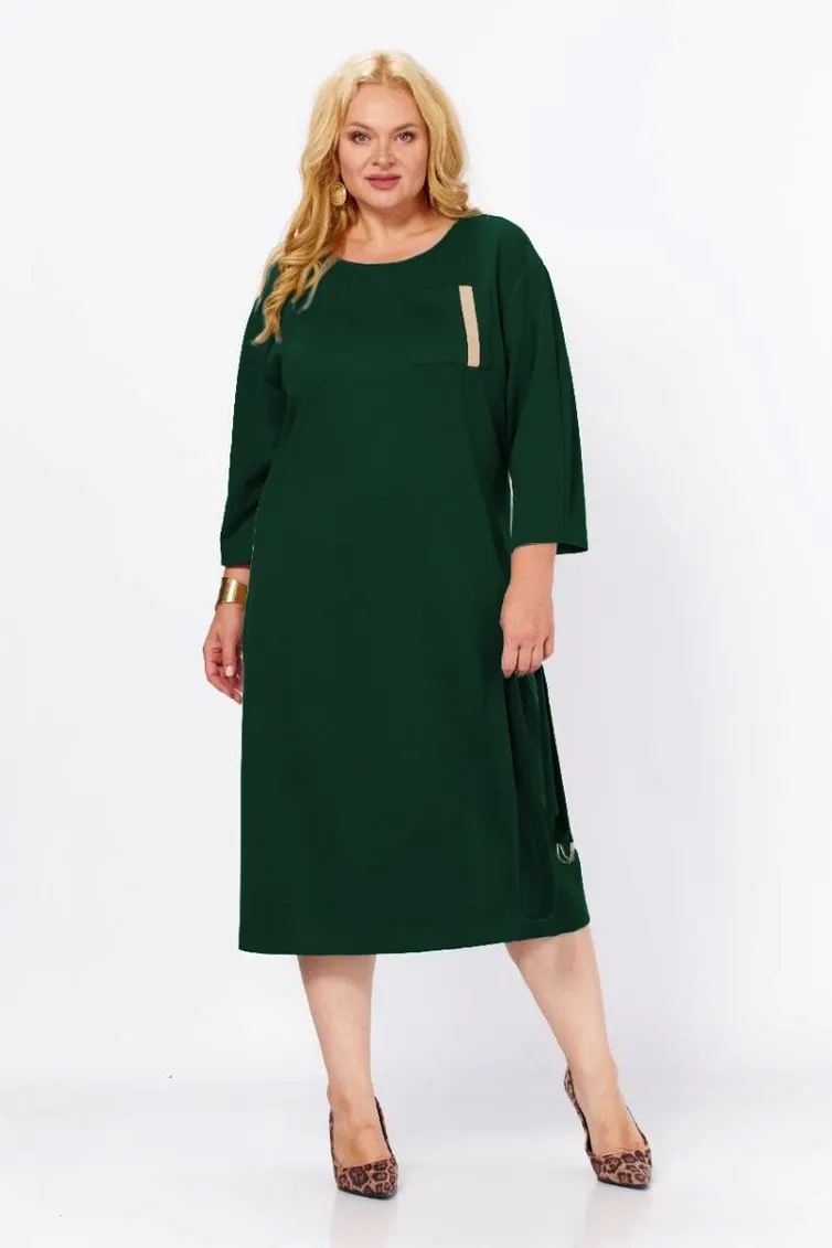 Dress Milora #1498 izumrud