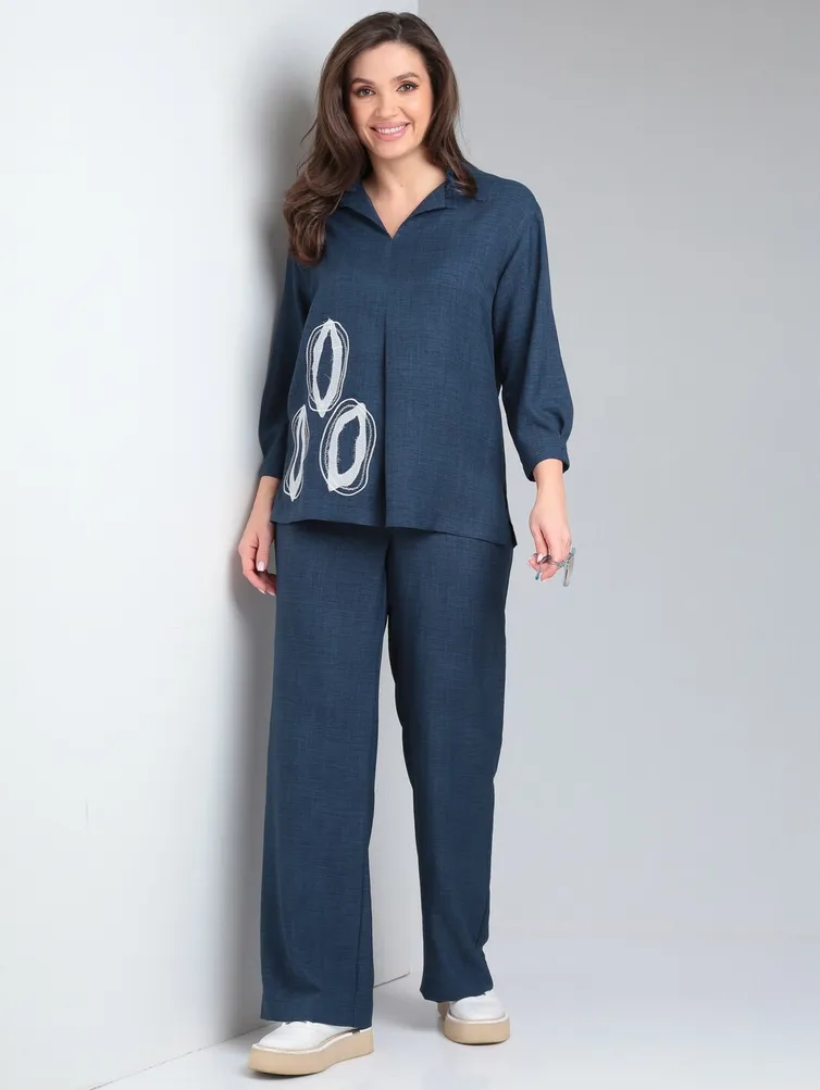 Garnitur Vilena-fashion #889 temno-sinij