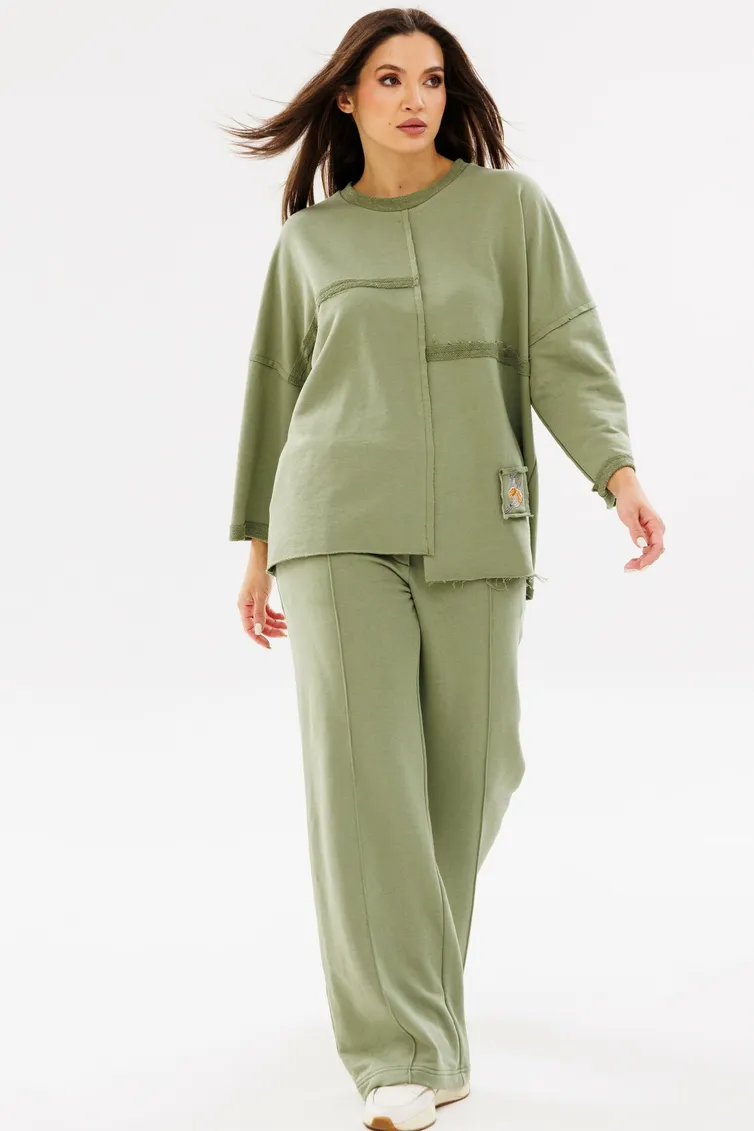 Sweatshirt Ma Cherie #1109 xaki
