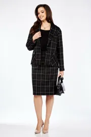 Garnitur Vilena-fashion #951 chernyj v kletku