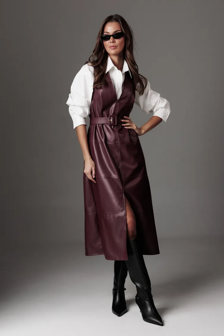 Sukienki Lyushe #4519 bordo
