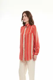 Blouse Elema #2K-1370 poloska 164