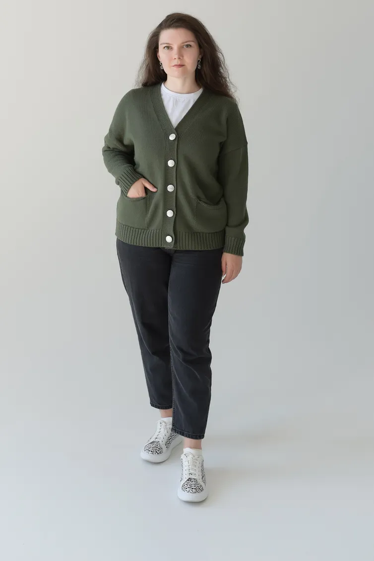 Sweter Romgil #TZ793Sh olivkovyj