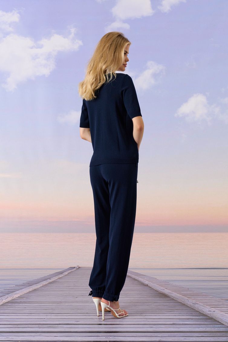 Джемпер Barbara Geratti арт. С4687BG т синий/белый