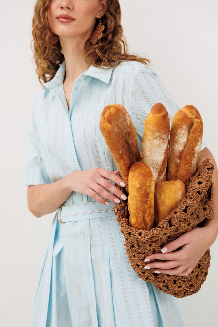 Платье Buter New арт. 3341 небесная полоска