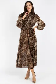 Sukienka VIZAVI #813.2 leopard