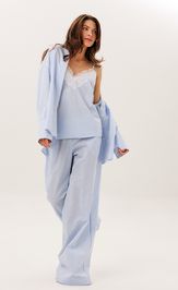 Trousers DILIA 4009 goluboj