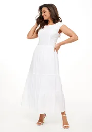 Sukienka Beautiful & Free #6042 belyj