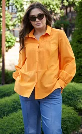 Blouse ANDINA CITY 5008-23 oranzhevyj