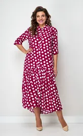 Dress Соломея Люкс 926/1 malinovyj