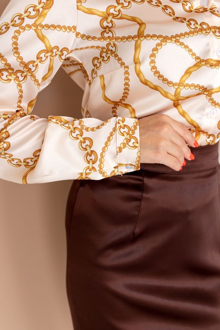 Blouse TOOK A LOOK & Angelika #TB-34 cepi-bezhevyj