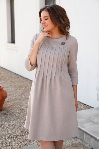 1000 платье бежевый