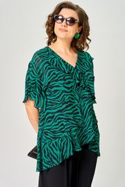 Блузка EVA GRANT арт. 0198-1 изумруд