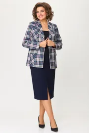 Zestaw BelElStyle #412-303/597-247 sinyaya kletka + sinij odnoton