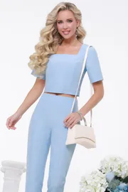 Garnitur DS Trend #K-0850-0208 (goluboj s topom)