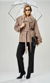 Тренч Ava fashion M-234 mokko