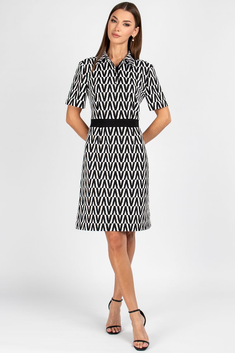 Dress VIZAVI #807 cherno-belyj