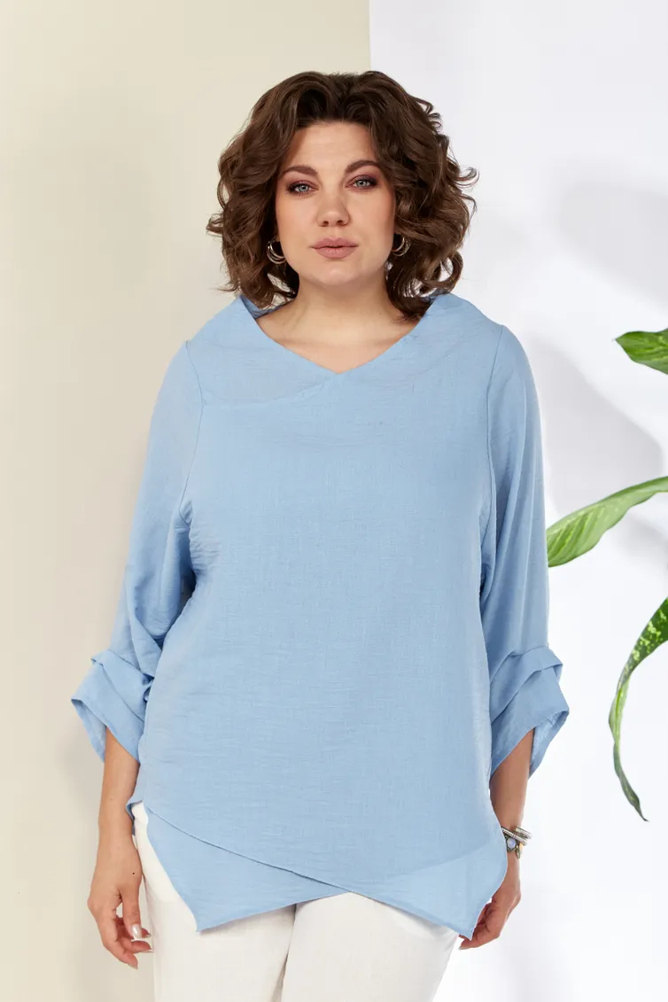 Блузка Anastasia арт. 1115 голуб