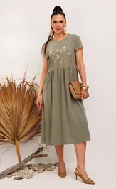 Платье Galean Style 965 хаки