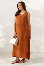 Dress Alta Moda #1084-2 terrakot