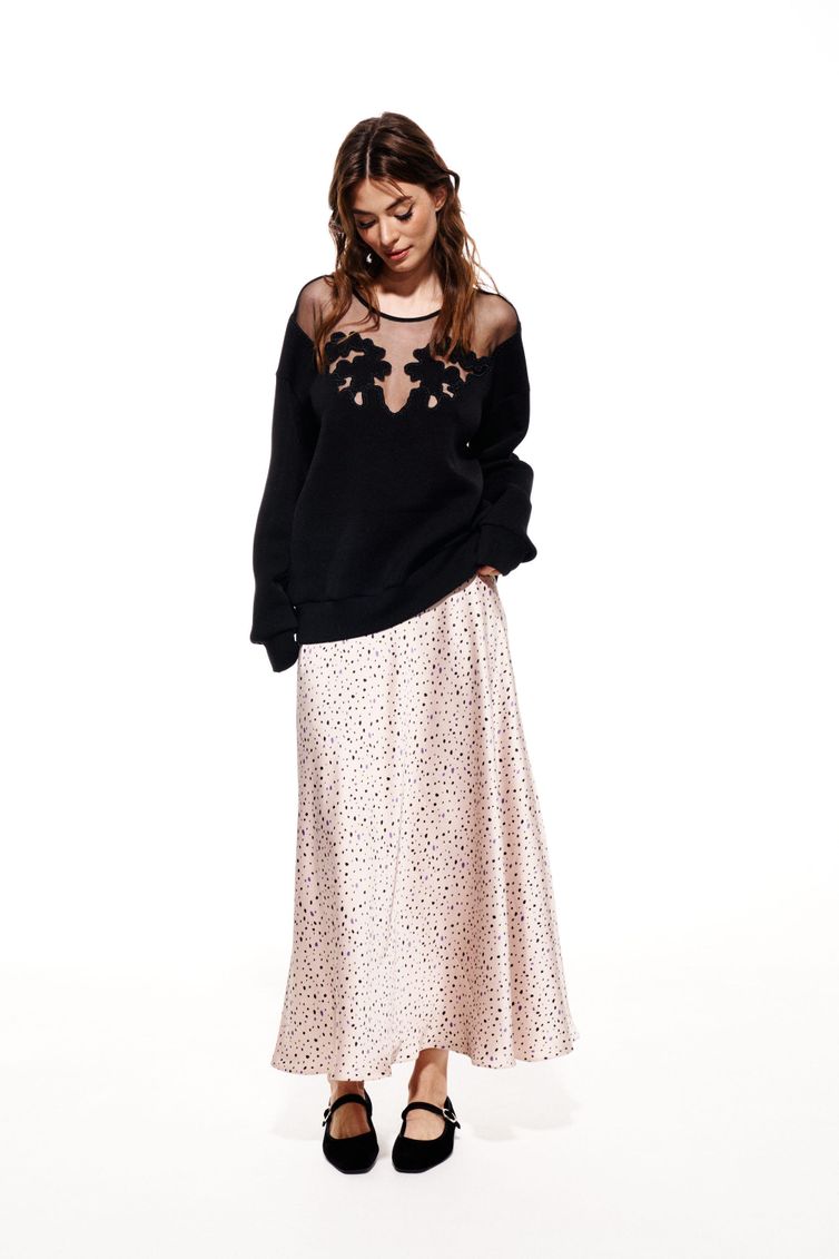 Skirt Elletto Life #2285 bezh