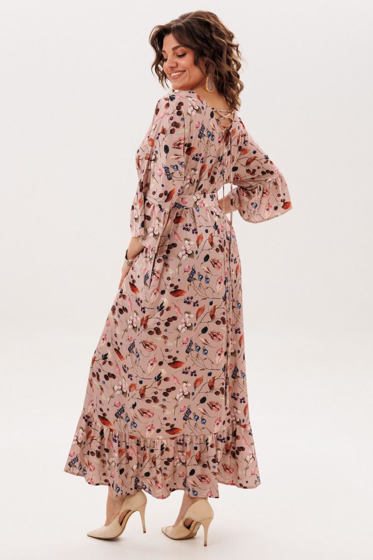 Платье Anelli Laurel арт. 1822 листья и ягоды